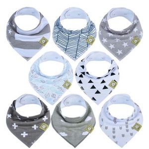 NEW KeaBabies Organic Bandana Bibs - Grayscape 8-Pack